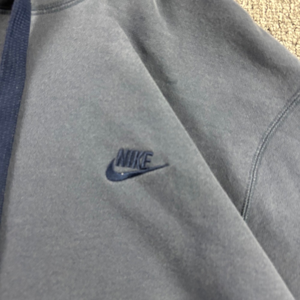 Nike Heavyweight Embroidered Hoodie Retro Faded Navy Blue Large - Picture 2 of 8